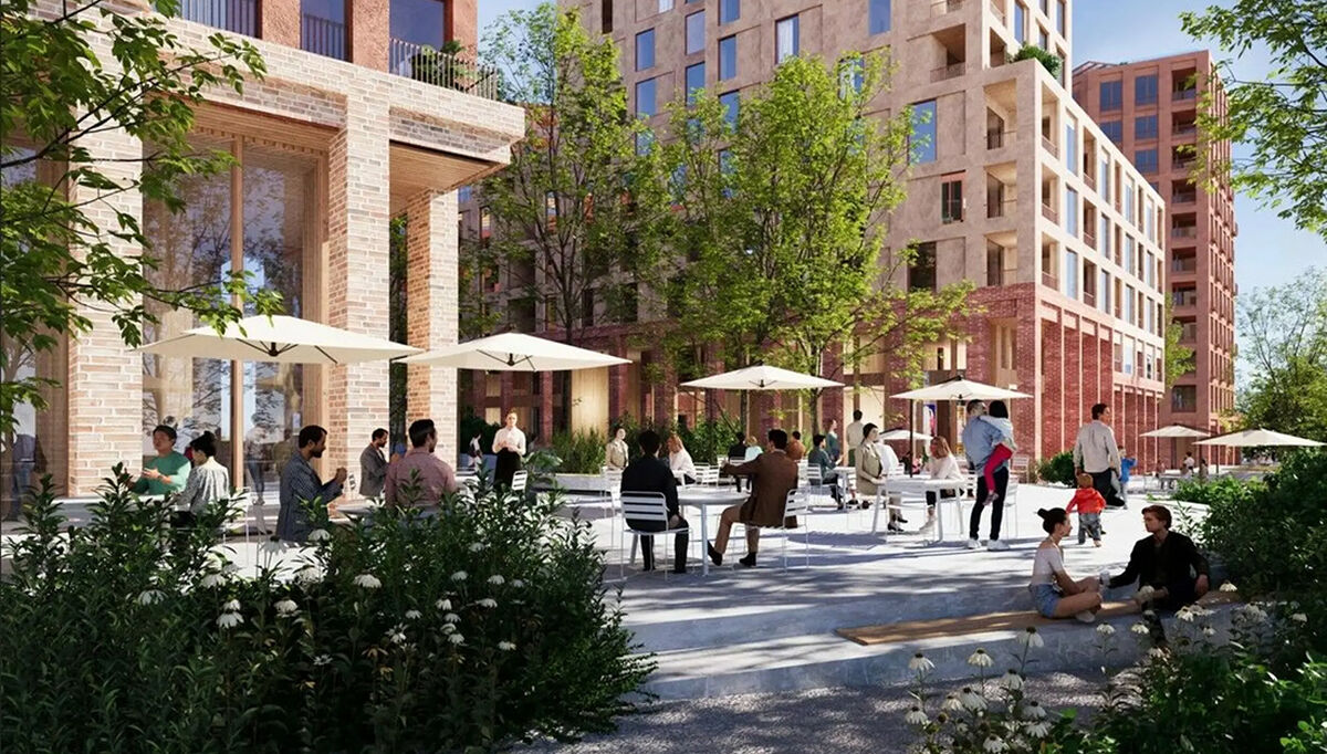 Fornebu Sør. Illustrasjon: Lund Hagem Arkitekter