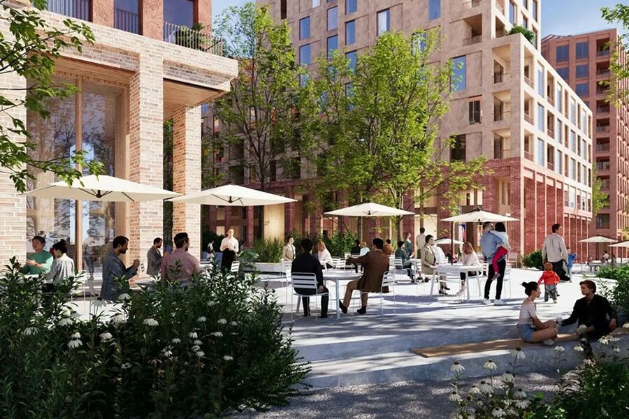 Fornebu Sør. Illustrasjon: Lund Hagem Arkitekter