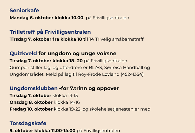 Program for verdensdagen for psykisk helse 2025