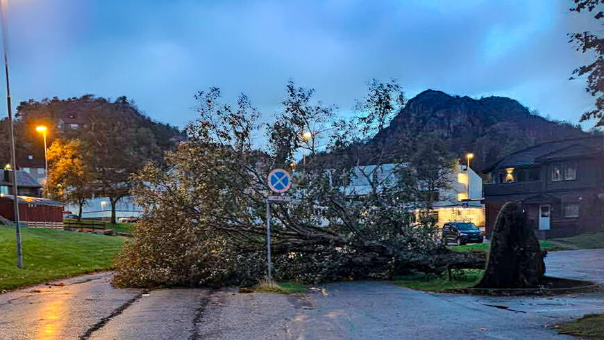 Tre som har veltet utenfor Dalane videregående skole