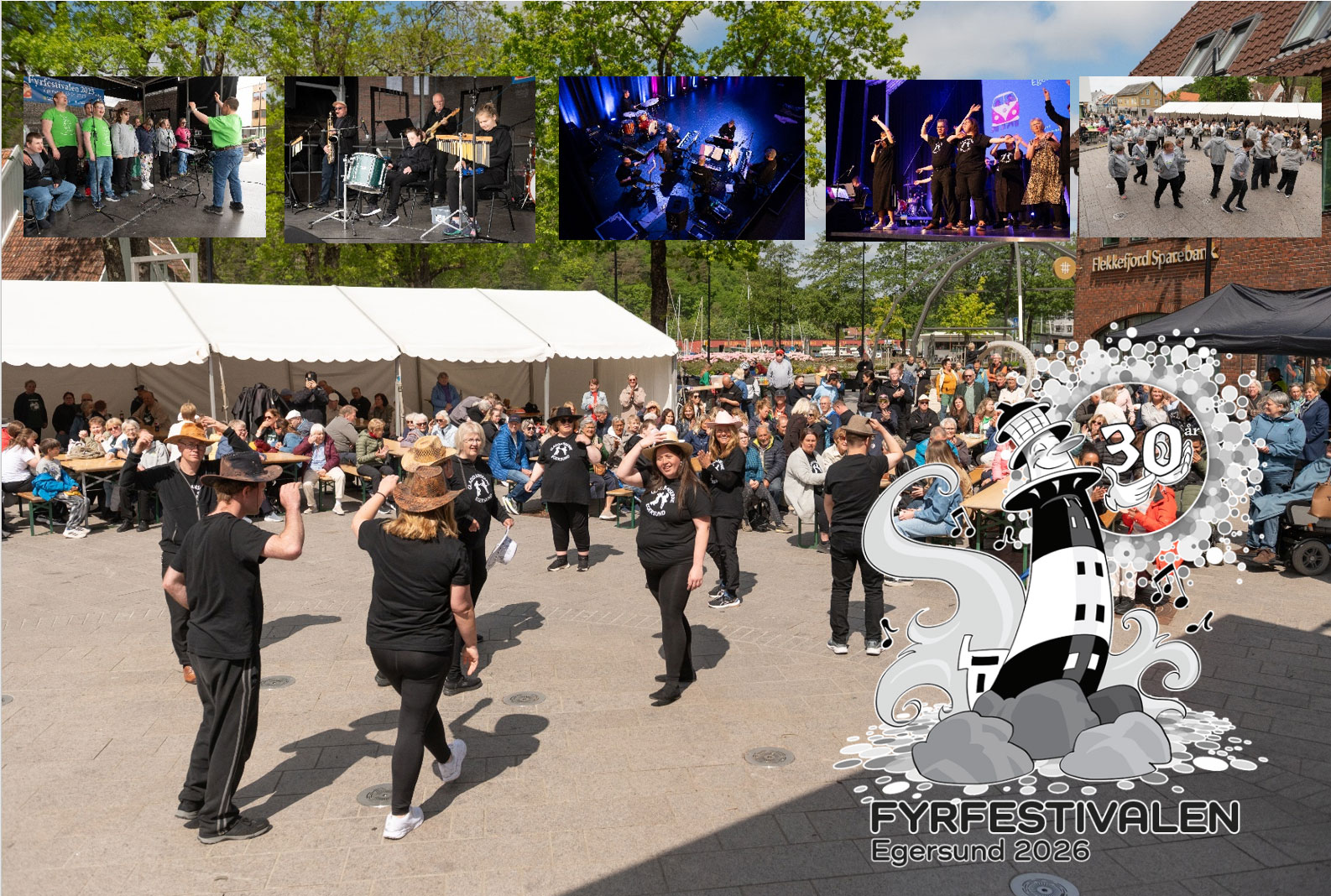 Tidligere arrangement med Fyrfestivalen i Egersund sentrum