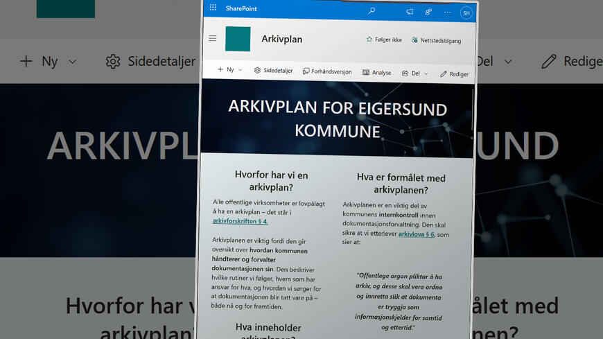 Arkivplan for eigersund kommune