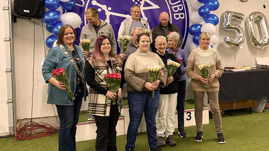 Styret i klubben samlet