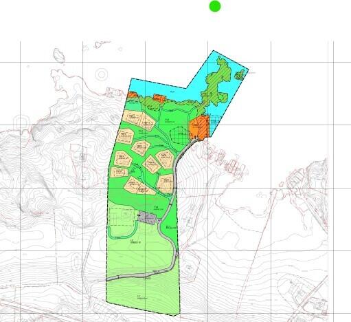 Utsnitt av plankartet.