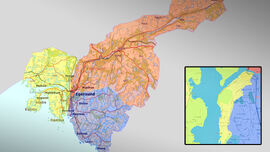 Hjemmebasserte tjenester i Eigersund kommune med sonene delt inn i et kart