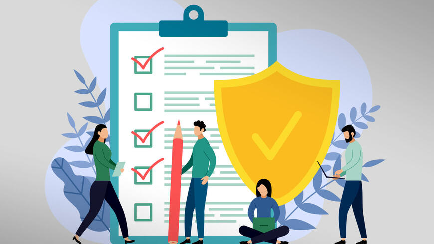 Privacy for helse vist som en tegning