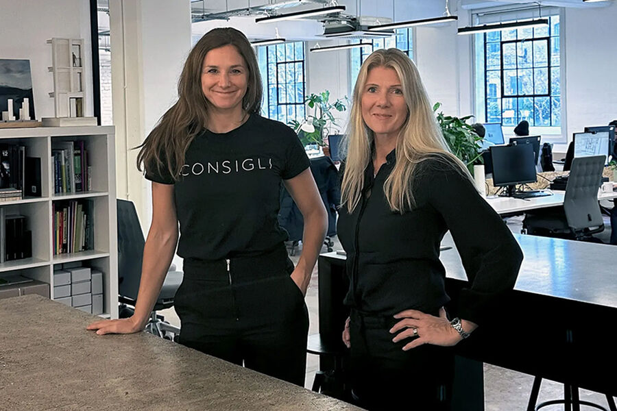 COO Ingebjørg Foss Daae (t.v.) og CEO Janne Aas-Jakobsen. Foto: Consigli