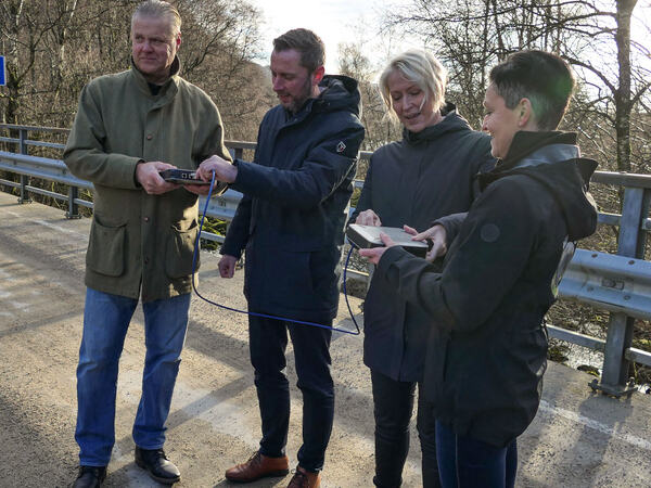 Bredbåd som kobles sammen