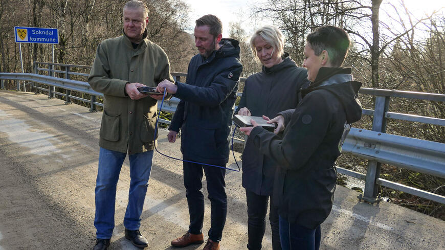 Bredbåd som kobles sammen