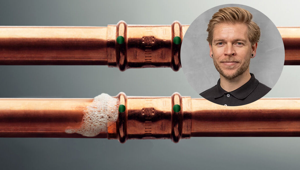 – Mange velger luft i rehabiliteringsprosjekter eller ved minusgrader, og det er forståelig. Men problemet er at det finnes få, om noen, tallfestede grenser for trykk og volum som gjør dette sikkert. Da overlates vurderingen til skjønn, og resultatet blir svært forskjellig fra prosjekt til prosjekt, sier Magnus Markestad, prosjektleder proff i rørleggerbedriften Asbjørn Nordsveen AS i Brumunddal.