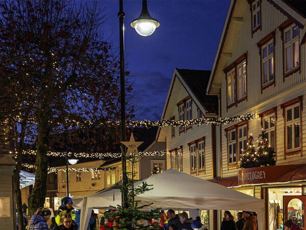 Bilde fra julebyen - gågaten