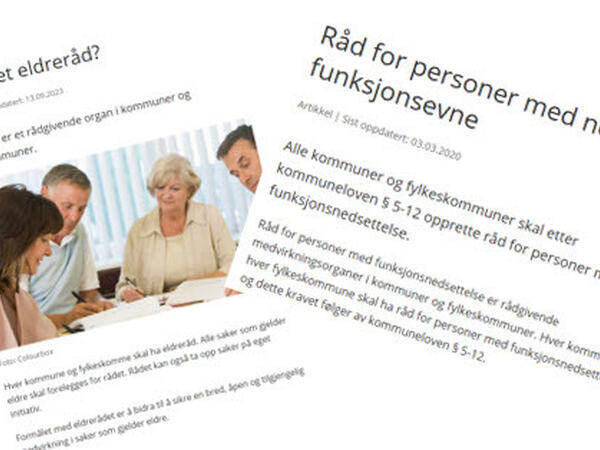 Illustrasjonsbilde brukerråd