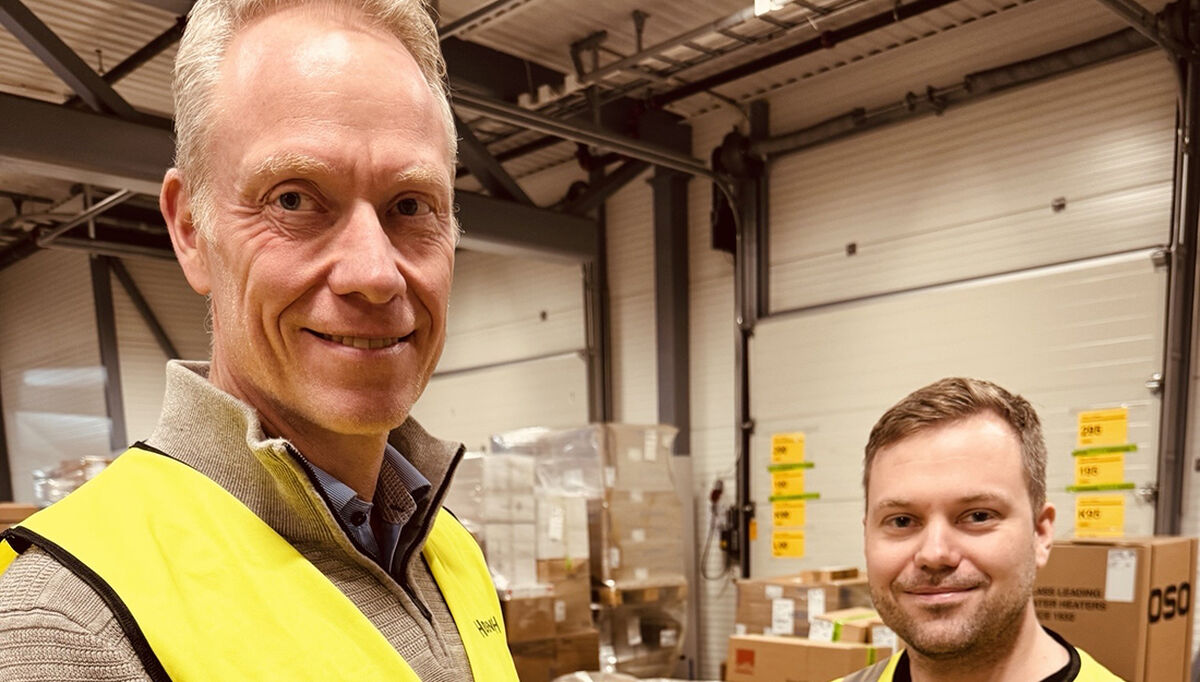 På bildet ser vi, logistikkdirektør Vegar Ellingsen, og Mats Orud Johansen, transportsjef i Heidenreich AS. På bildet ser vi, logistikkdirektør Vegar Ellingsen, og Mats Orud Johansen, transportsjef i Heidenreich AS.