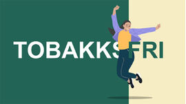 Tekst som sier Tobaksfri