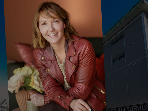 Lina Hantvedt utenfor Egersund kulturhus