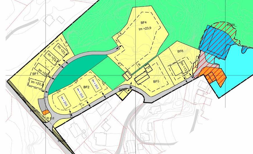 Utsnitt fra forslag til planendring.