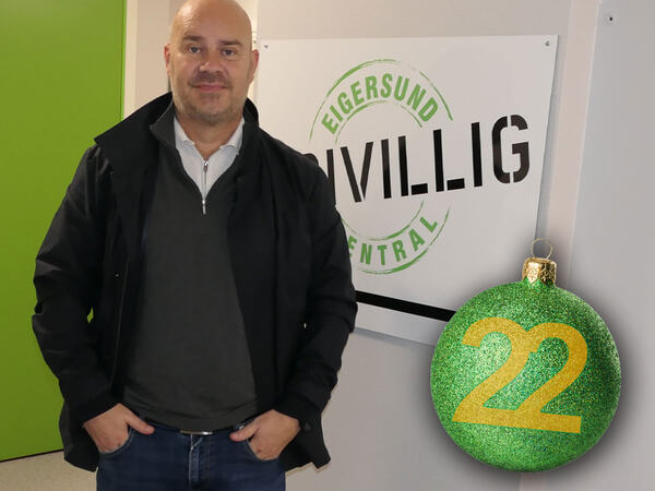 Thomas Tengesdal ute hos Frivilligsentralen