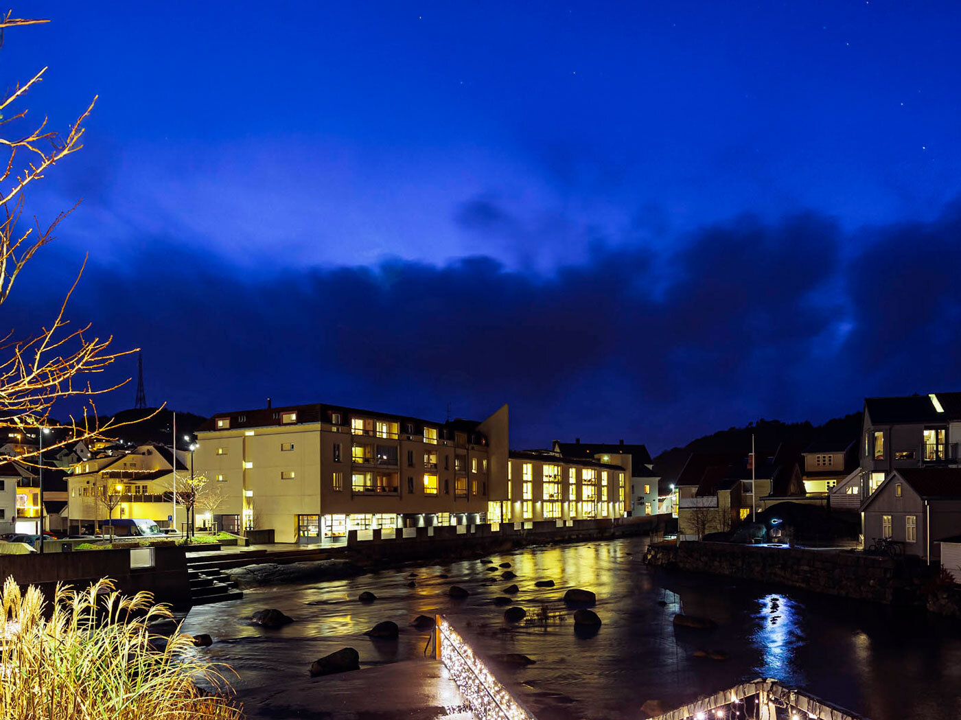 Lundeåne bo- og  servicesenter om natten