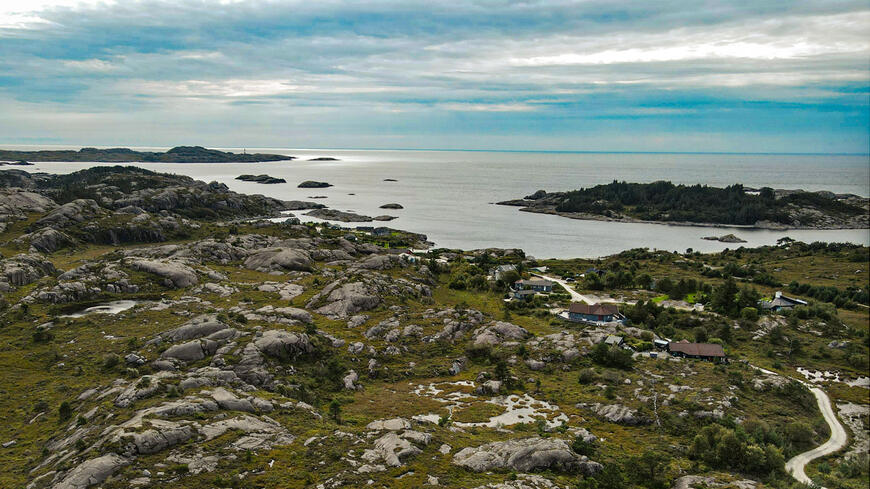 Mastrasanden sett fra en drone