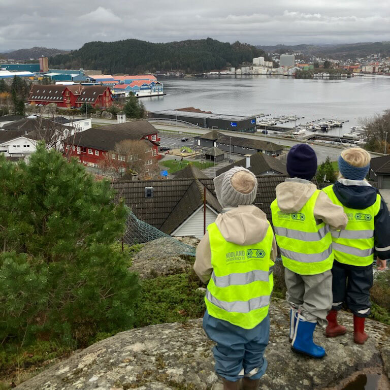 Utsikt over barnehagen