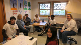 Elever som smiler og har det gøy