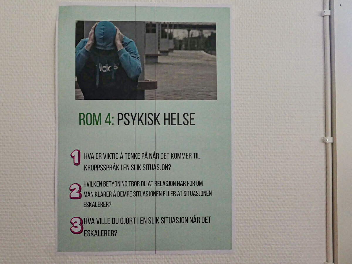 Plakat om informasjon om psykisk helse