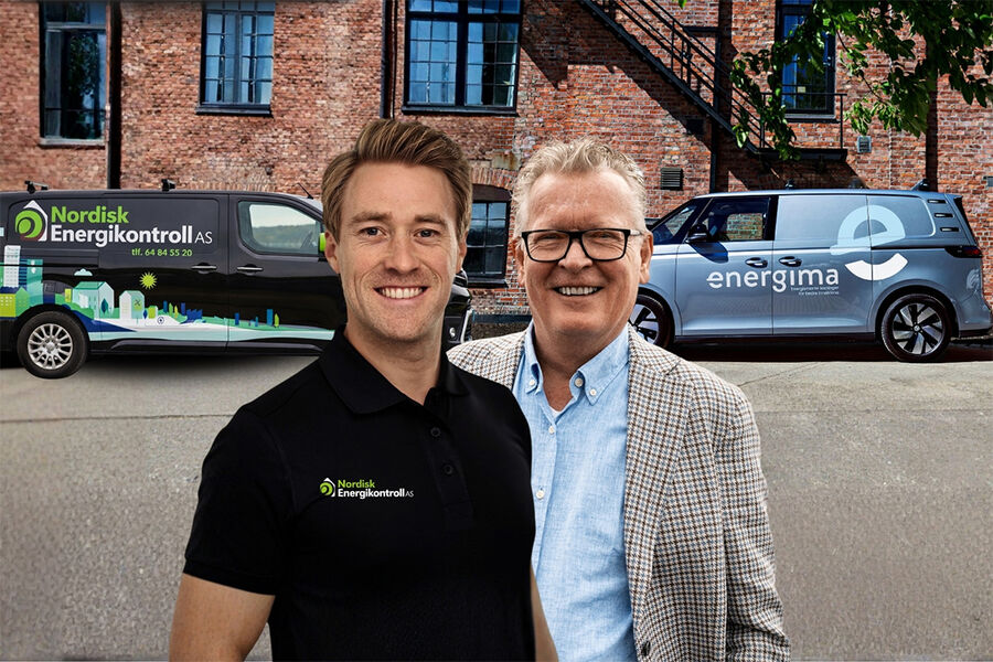 Konsernsjef Morten Hveding Juel og daglig leder og medeier Olav Feby blir kollegaer