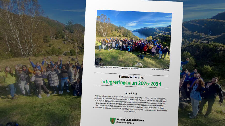 Framsiden til integreringsplanen