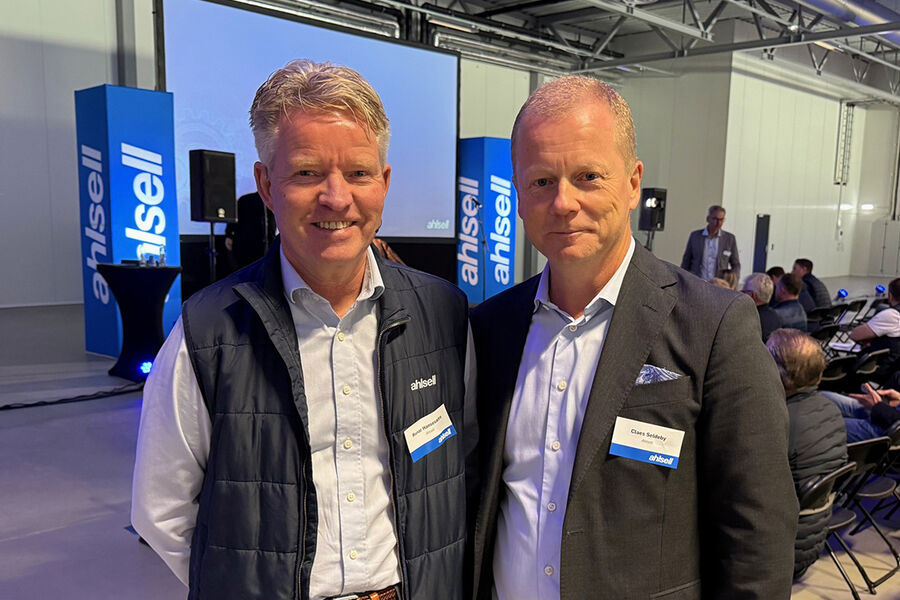 Administrerende direktør Runar Hansesætre i Ahlsell Norge, og konsernsjef Claes Seldeby i Ahlsell Group, har store ambisjoner for Ahlsell de nærmeste årene.