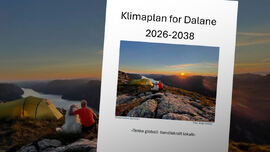 Framsiden til klimaplanen