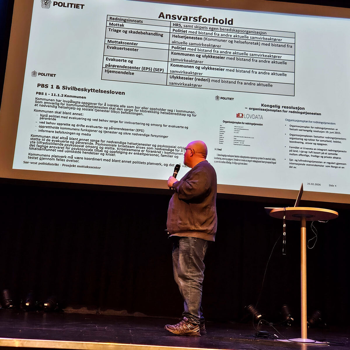 Politiet som sitt arbeid