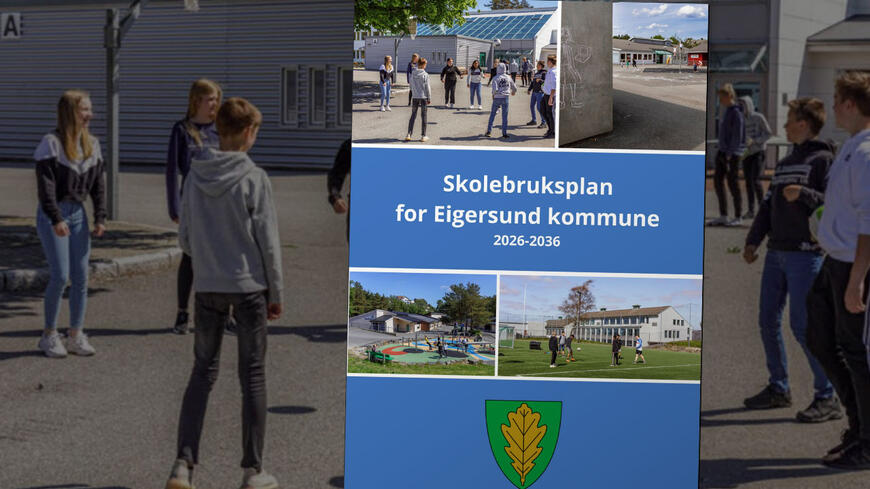 Framsiden av planen skolebruksplan