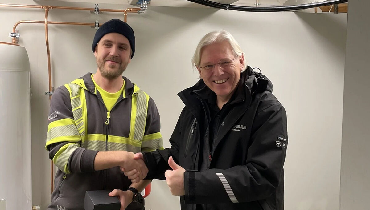Lærling Sebastian og HR-sjef Helge Johannessen. Foto: Gran VVS Lærling Sebastian og HR-sjef Helge Johannessen. Foto: Gran VVS