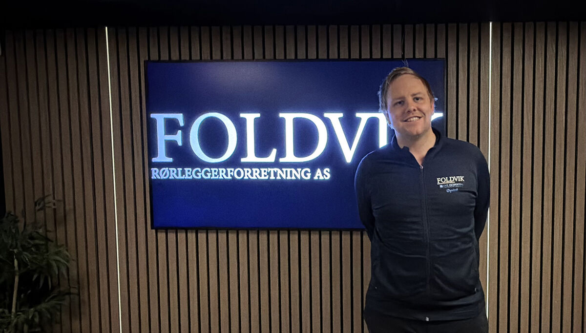 Øyvind Skeie, daglig leder i Foldvik Rørleggerforretning.