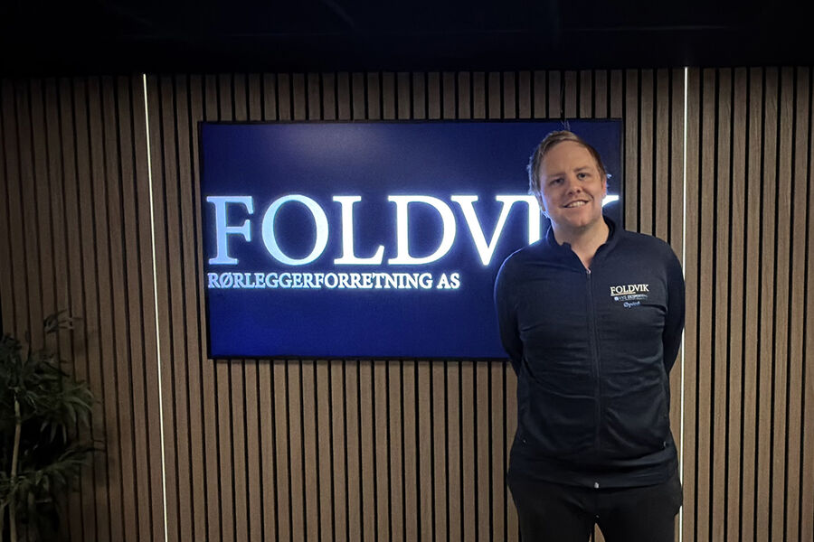 Øyvind Skeie, daglig leder i Foldvik Rørleggerforretning.