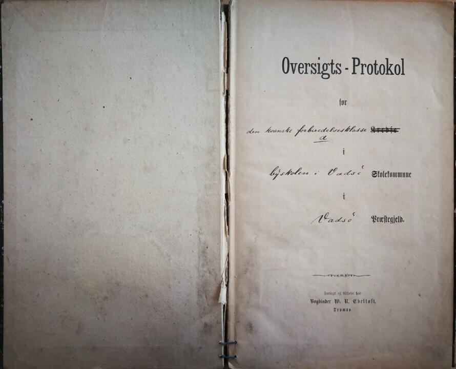 Vadsø skole kvensk klasse 1881-1891