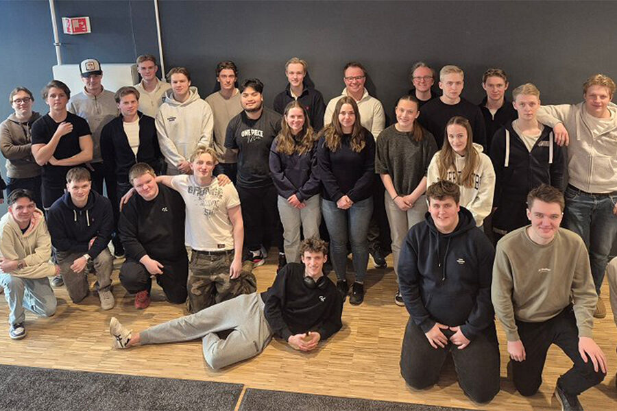 Her ser vi lærlingene som møtte til samling i Trondheim. Foto: GK