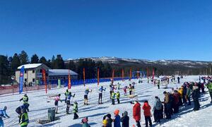 Publikum og saftutdeling