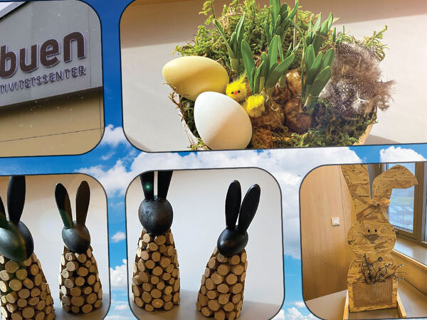 Pynteting som er produsert på Lysbuen aktivitetssenter