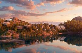 Perspektiv av planforslaget slik det foreligger i planinitiativet.