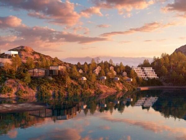 Perspektiv av planforslaget slik det foreligger i planinitiativet.