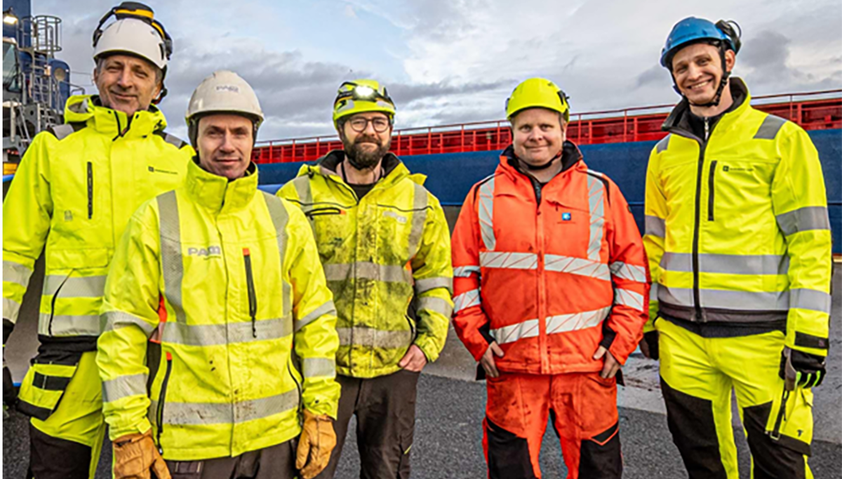 F.v. Dubravko Saric i BD, Knut Stensberg i PAM Norge, Ole-Jakob Bjerke i PAM Norge, Carl Marius Helstad i BD og Petter Midtgaard i BD. (Foto: Jørn Søderholm, Praktisk Talt AS) F.v. Dubravko Saric i BD, Knut Stensberg i PAM Norge, Ole-Jakob Bjerke i PAM Norge, Carl Marius Helstad i BD og Petter Midtgaard i BD. (Foto: Jørn Søderholm, Praktisk Talt AS)