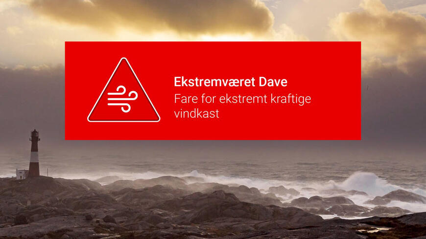 Bakgrunnsbildet er tatt ved en tidligere anledning. Foto: Ove Arne Østebrøt Ekstremværet Dave