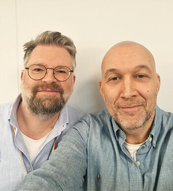 Knut Ivar Klefsås og Stian Klette er fornøyde med samarbeidet med Consto.