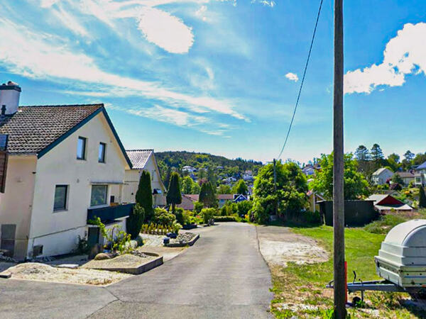 Utsnitt fra Dalaneveien