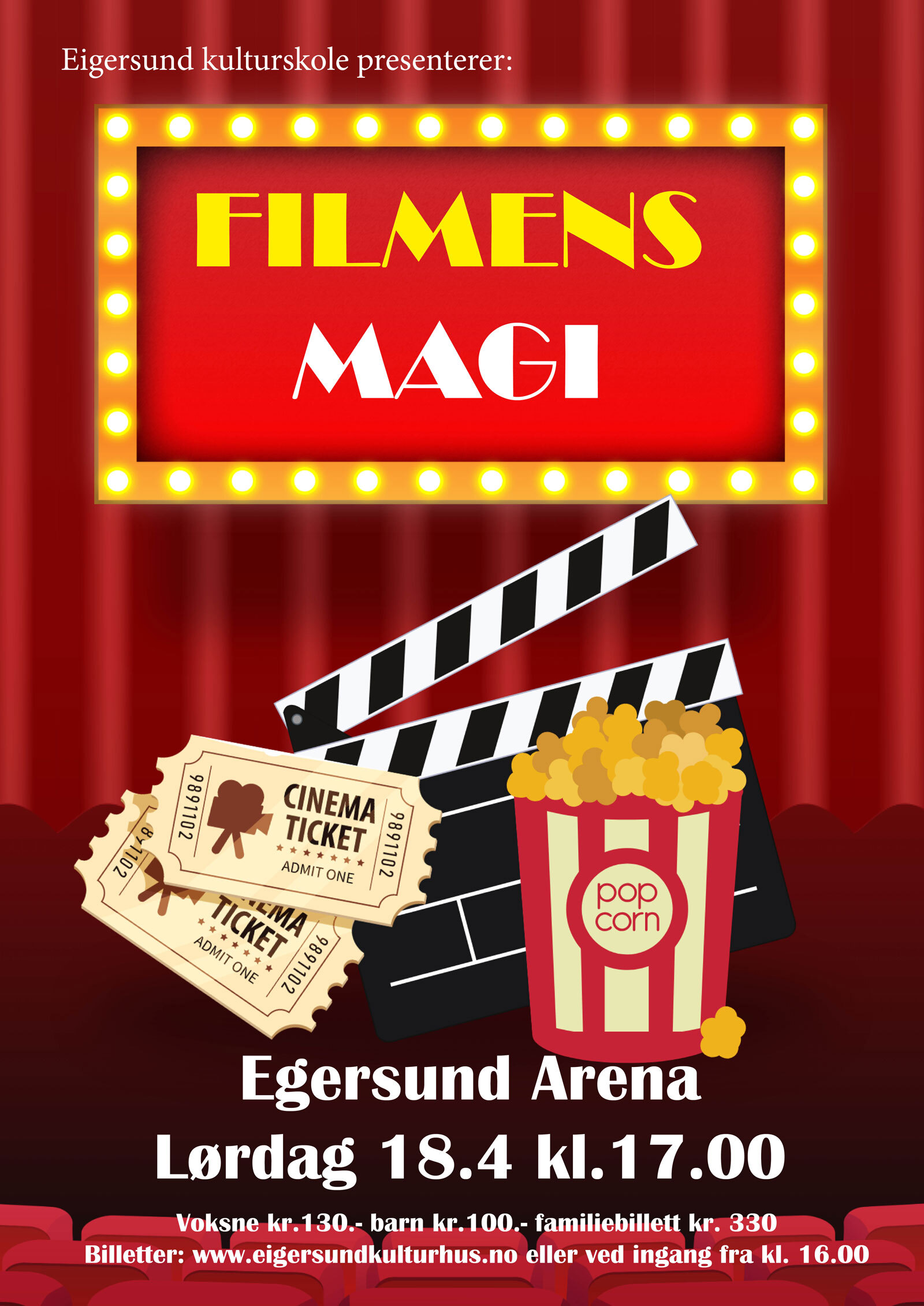 Plakat for en forestilling med kulturskolen