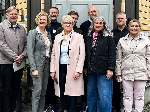 Deltakerne utenfor Grand hotell i Egersund