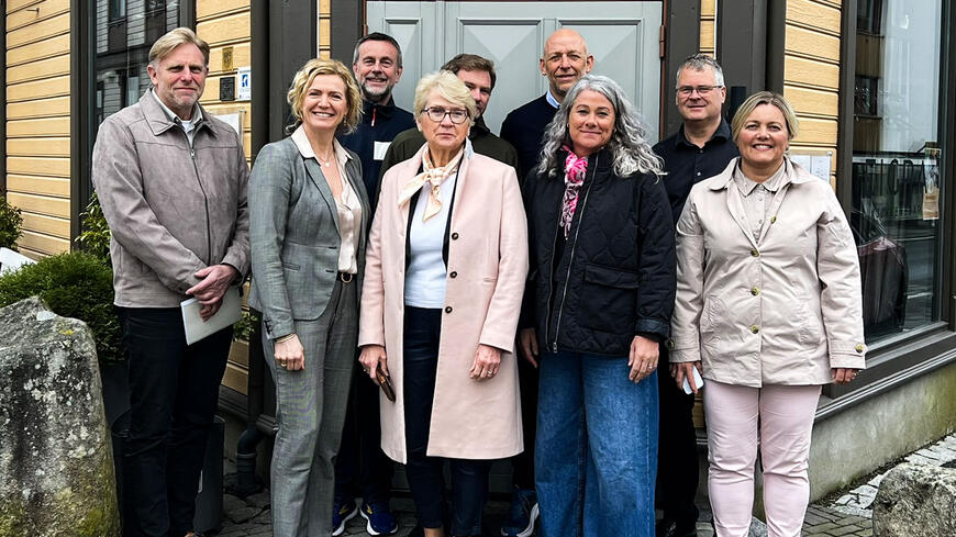 Deltakerne utenfor Grand hotell i Egersund