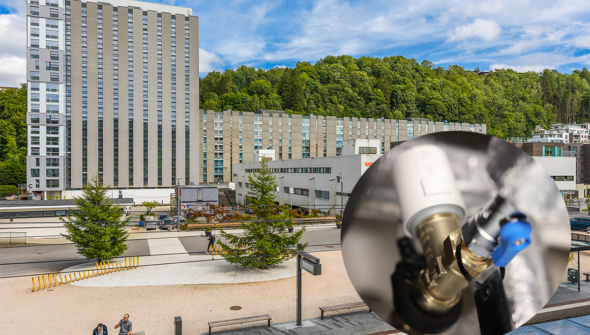 For å løse utfordringene hos Studentsamskipnaden Sammen har man  installert en ny type trykkuavhengig 2-veis reguleringsventil som er utviklet spesielt for tappevannssirkulasjon,