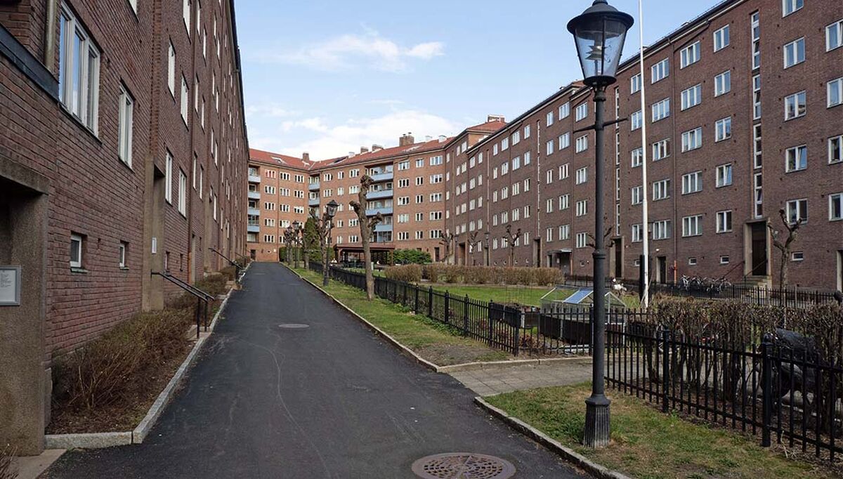 Engelsborg borettslag i Oslo skulle gå over til energibrønner – det førte til store og dyre skader. Foto: Georg Mathisen